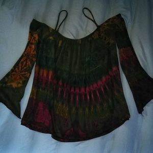 NWOT Tie-dyed Boho Top